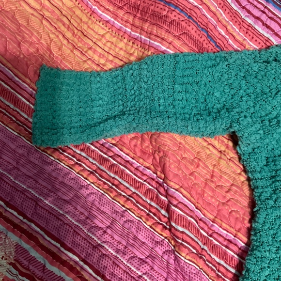 Southern couture seafoam popcorn sweater size XL new never worn.  W11 - Picture 6 of 7